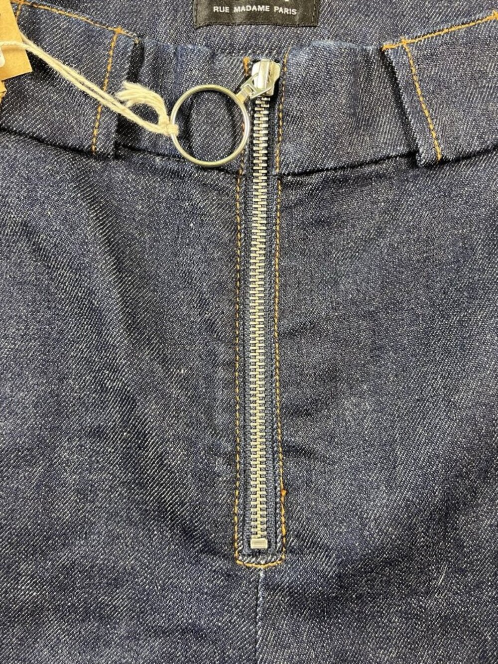 A.P.C. Denim FR Jeans Women's Size 42EU (US 12) Anna Indigo Delave Zipper Front - Picture 5 of 11